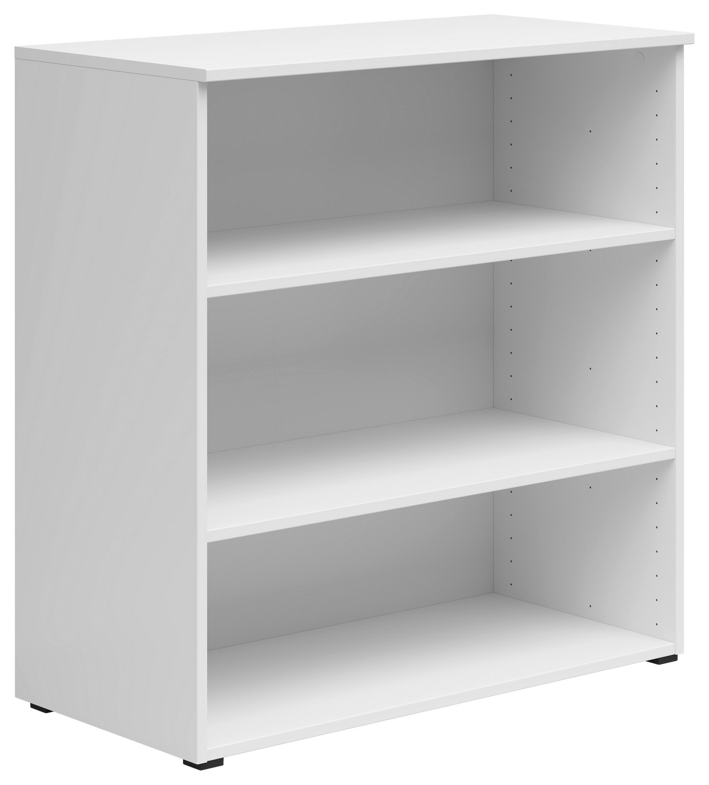 OTVORENA POLICA bela  - bela/antracit, Moderno, pločasti materijal/plastika (80/83/40cm) - Carryhome