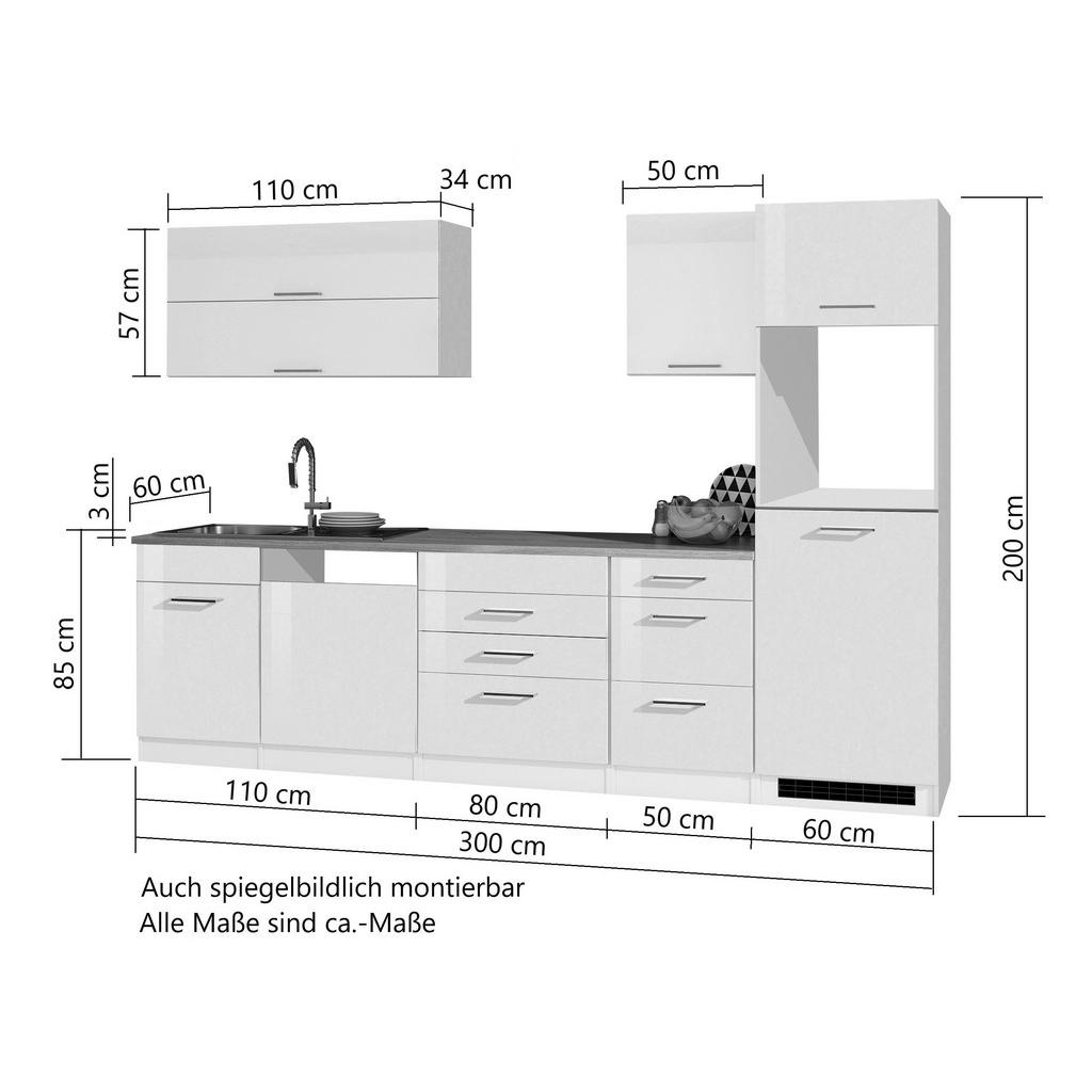 Thumbnail - Held Küchenleerblock, Graphit, Metall, 6 Schublade(n) Schubladen, seitenverkehrt montierbar, nur wie online abgebildet b...