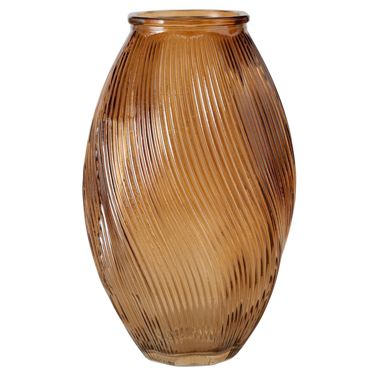 VASE  - Beige/Terracotta, LIFESTYLE, Glas (12/20cm)