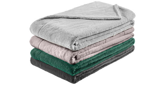 FELLDECKE YUKON 150/200 cm - Anthrazit, Design, Textil (150/200cm) - Novel