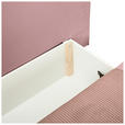 SCHLAFSOFA  in Cord, Velours Rosa  - Buchefarben/Creme, KONVENTIONELL, Holz/Textil (191/92/89cm) - Carryhome