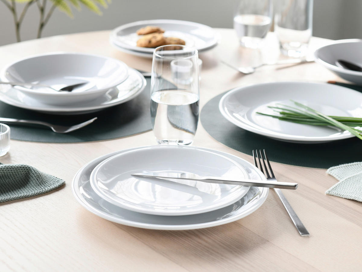 KOMBISERVICE Milano Weiss 18-teilig  - Weiß, Basics, Keramik - Creatable