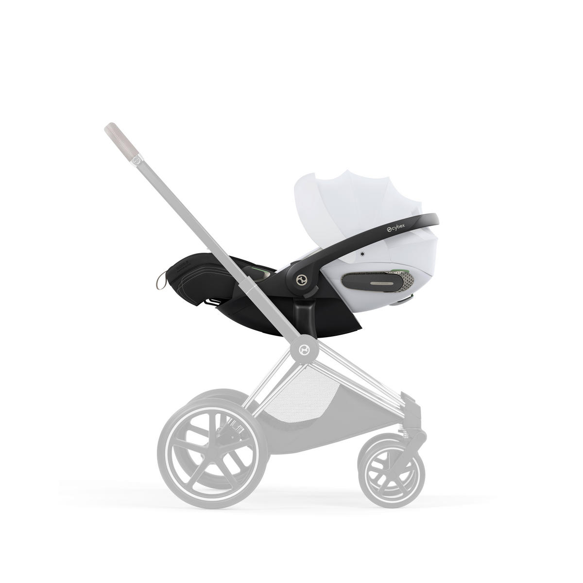BABYSCHALE  Cloud S Style Misty Grey  - Hellgrau, Basics, Kunststoff/Textil (72/44/37,5cm) - cybex PLATINUM