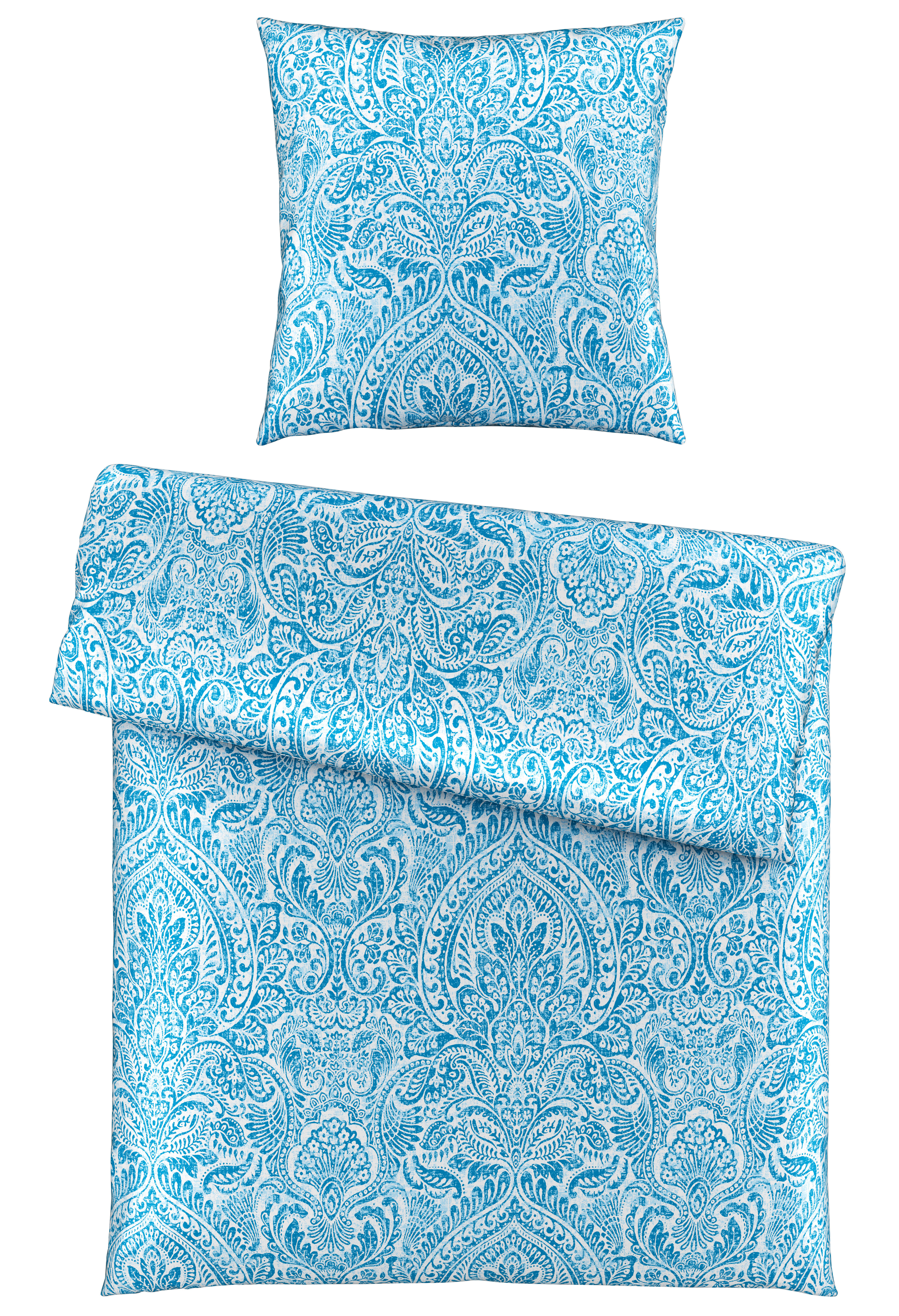 BETTWÄSCHE Perissa Renforcé  - Blau, Design, Textil (155/220cm) - Ambiente