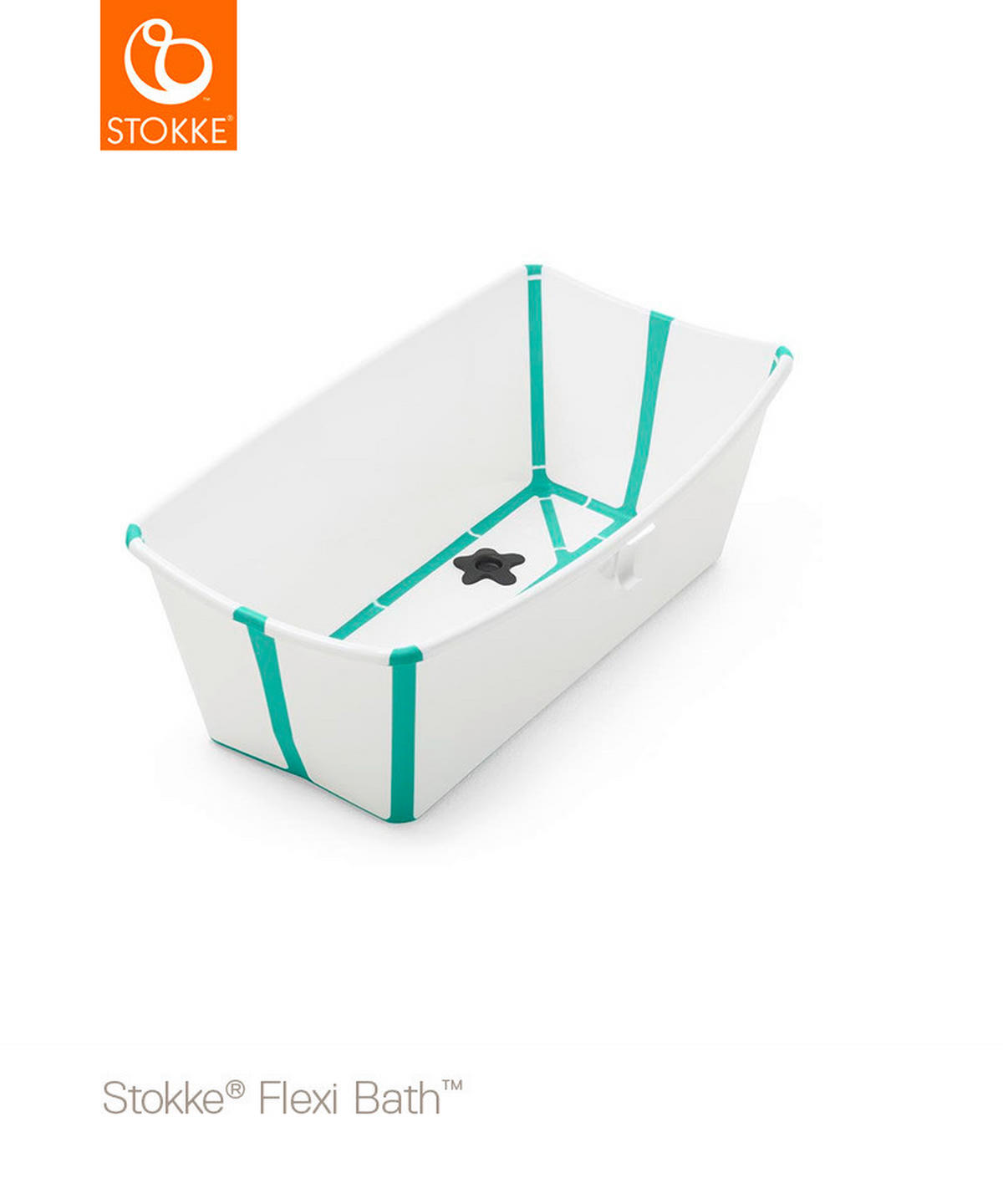 BABYBADEWANNE Flexi Bath™  - Transparent/Grün, Basics, Kunststoff (66/35/24cm) - Stokke