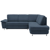 ROHOVÁ SEDACIA SÚPRAVA, textil, modrá - modrá/hliníková, Konventionell, kov/textil (262/212cm) - Ada Austria