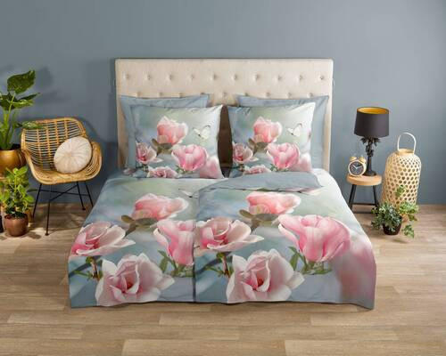 WENDEBETTWÄSCHE Close Renforcé 135/200 cm  - Multicolor, Natur, Textil (135/200cm)