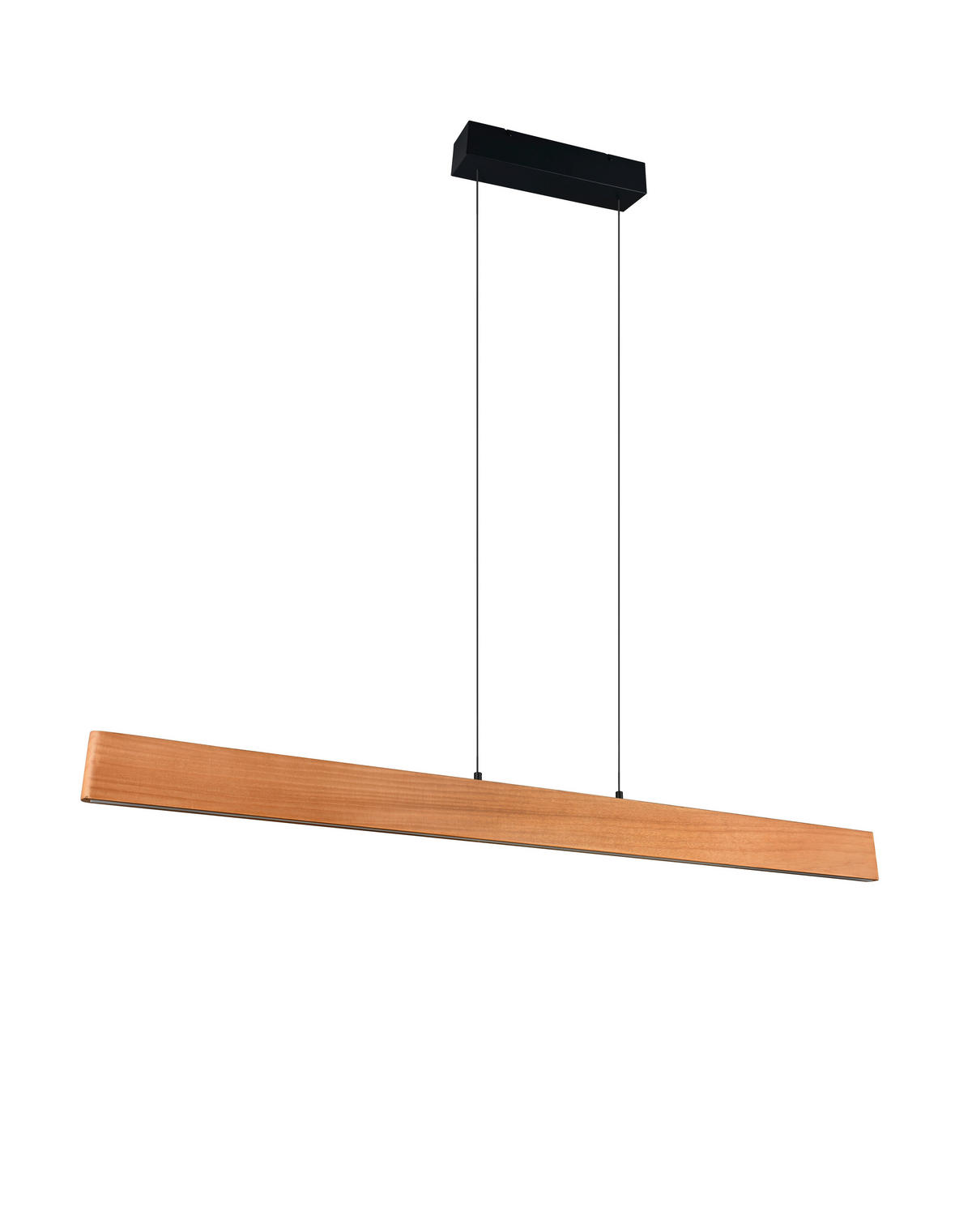 LED-HÄNGELEUCHTE EDGEWOOD 150,00/60-150/9 cm   - Schwarz/Naturfarben, Natur, Holz/Metall (150,00/60-150/9cm) - Trio Leuchten