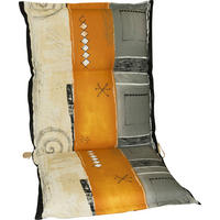 SESSELAUFLAGE Streifen  - Naturfarben/Orange, Design (50/9/110cm)