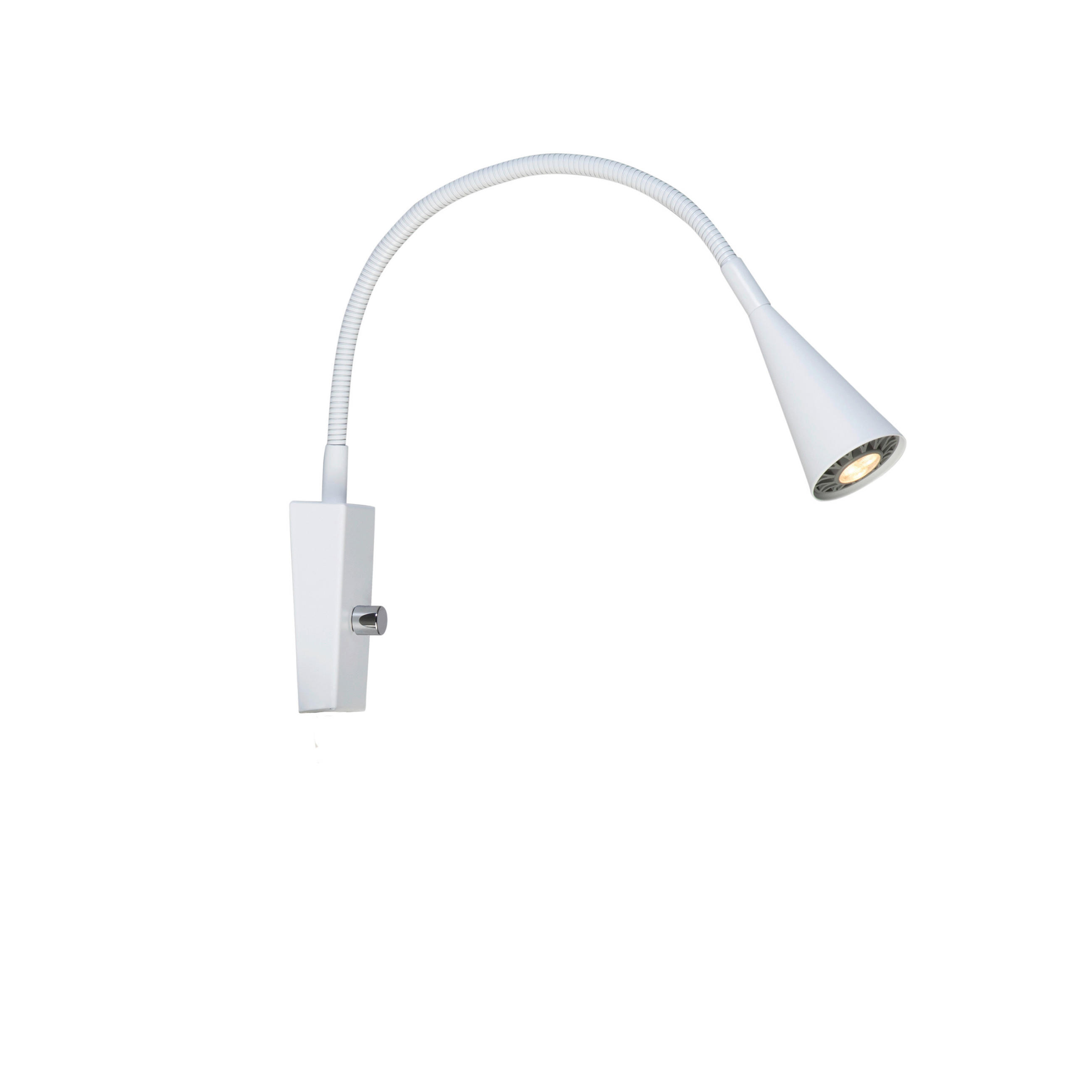 VÄGGLAMPA Ledro 5,5/26,4/34 cm   - vit, Design, metall (5,5/26,4/34cm) - Belid