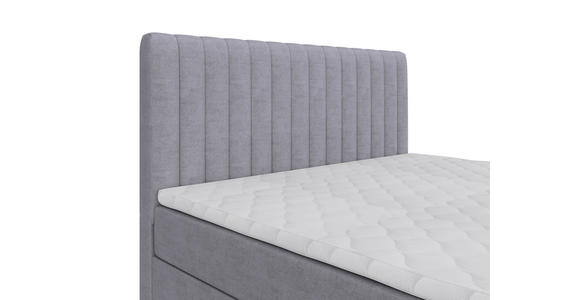 BOXBETT 140/200 cm  in Silberfarben  - Silberfarben/Schwarz, Basics, Kunststoff/Textil (140/200cm) - Carryhome