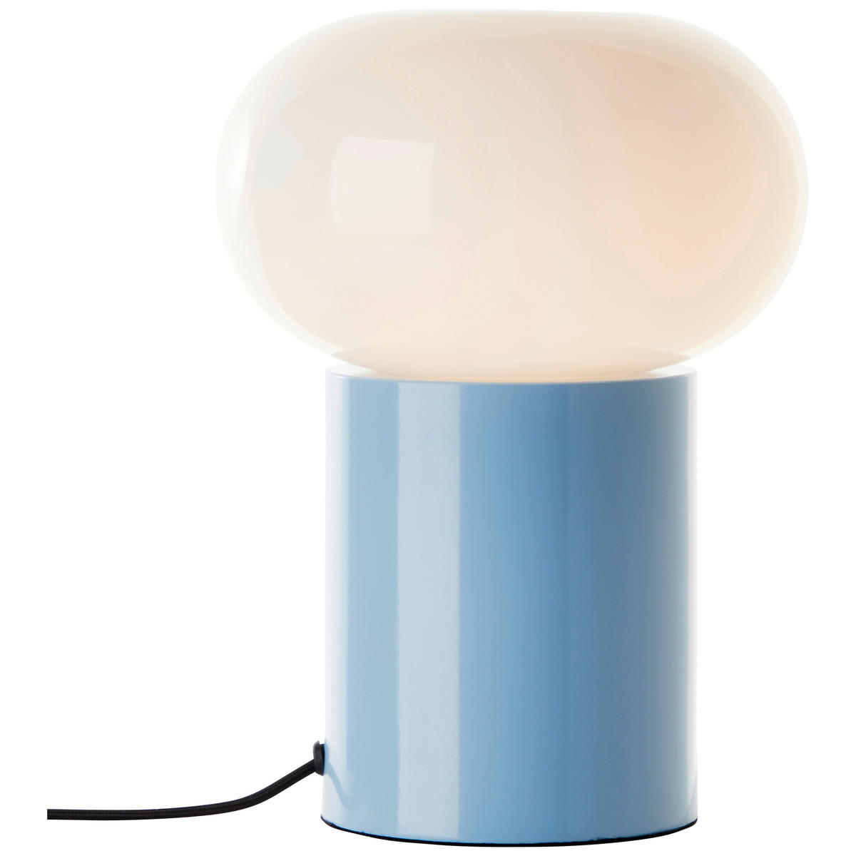 TISCHLEUCHTE Daeny 20/27 cm   - Blau/Weiß, Design, Glas/Metall (20/27cm) - Brilliant
