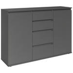 KOMMODE Brest  in 119/84/35 cm  - Anthrazit/Grau, Design, Holzwerkstoff/Kunststoff (119/84/35cm) - Carryhome