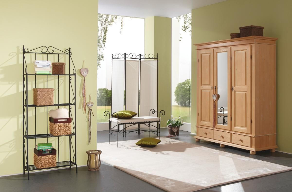 GARDEROBENSCHRANK  in 154/192/58 cm  - Fichtefarben/Schwarz, LIFESTYLE, Holz/Holzwerkstoff (154/192/58cm) - Landscape