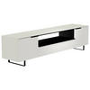 LOWBOARD Schwarz, Weiss  210/51/45 cm  - Weiss/Schwarz, Design, Glas/Holzwerkstoff (210/51/45cm) - Moderano
