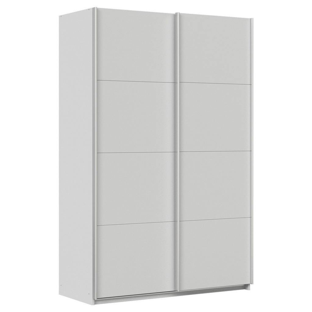Schwebetürenschrank 136cm Feldkirch, Hellgrau