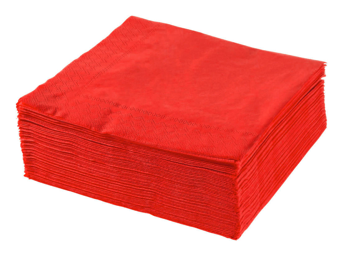 SZALVÉTA  40/40 cm   - piros, Basics, papír (40/40cm) - Boxxx