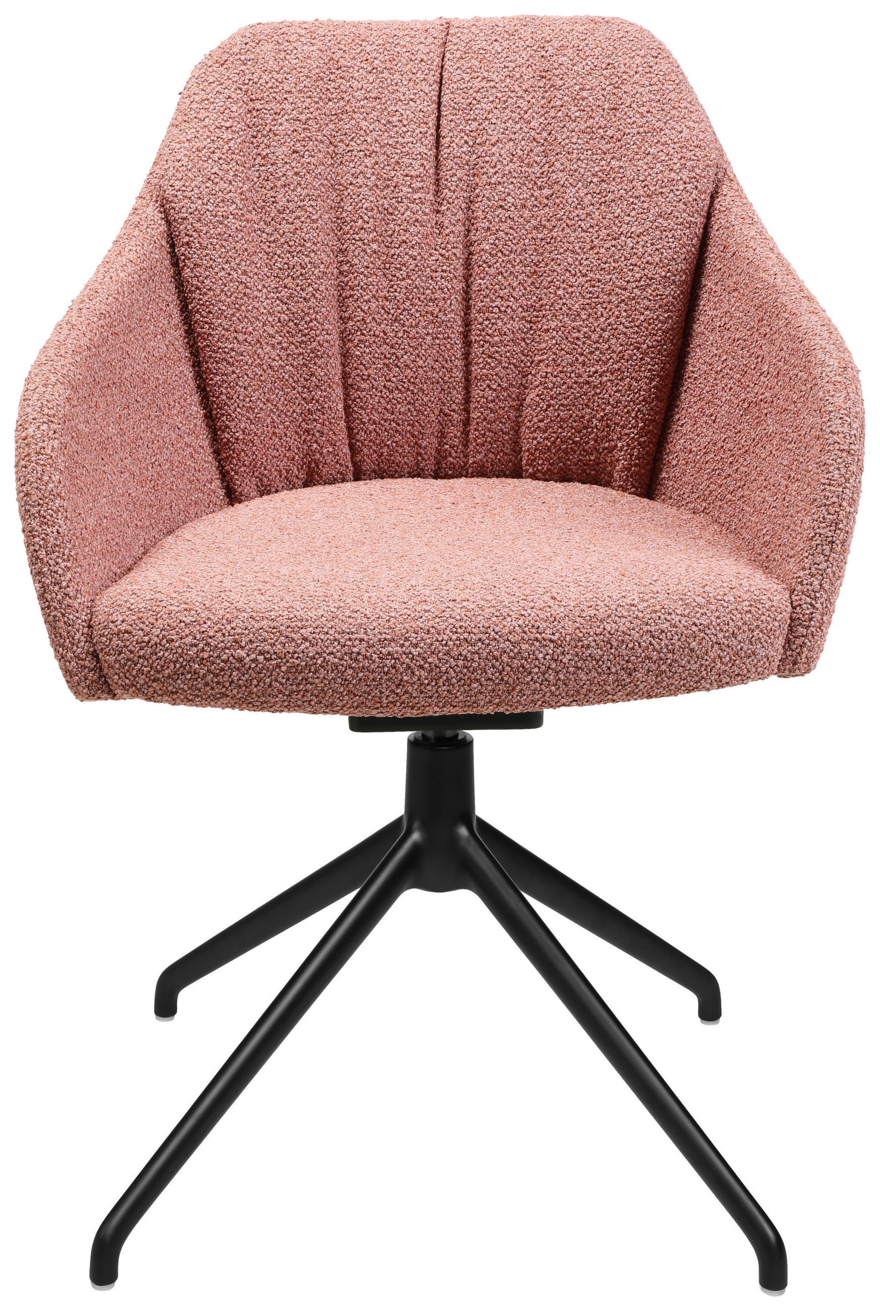ARMLEHNSTUHL  in Aluminium Flachgewebe  - Schwarz/Rosa, Design, Textil/Metall (58/81,5-84,5/60cm) - Johann Jakob