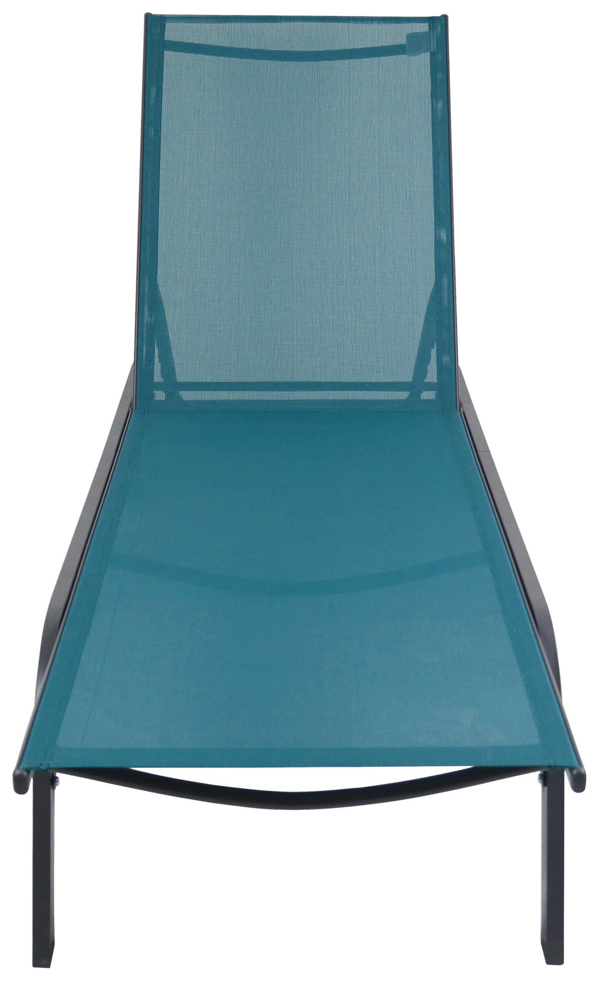 GARTENLIEGE 32/58/192 cm  - Blau, MODERN, Kunststoff/Textil (32/58/192cm) - Ambia Garden