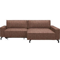 ECKSOFA  in Mikrofaser Terracotta  246/164 cm  - Terracotta/Schwarz, Design, Textil (246/164cm) - Sedda