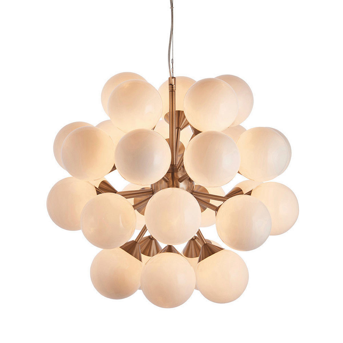 PENDELLEUCHTE Oscar 55/72-163,5 cm   - Messingfarben, Design, Metall (55/72-163,5cm) - ENDON