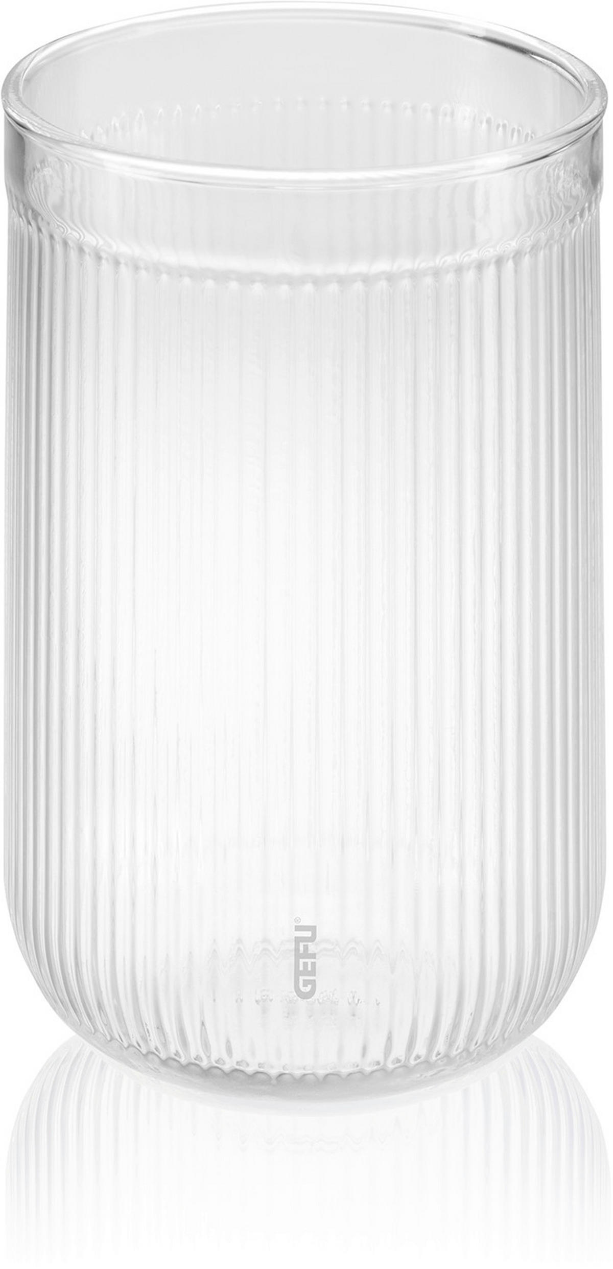 POHÁR NA VODU - priehľadné, Basics, sklo (7,1/7,1/11,4cm) - Gefu