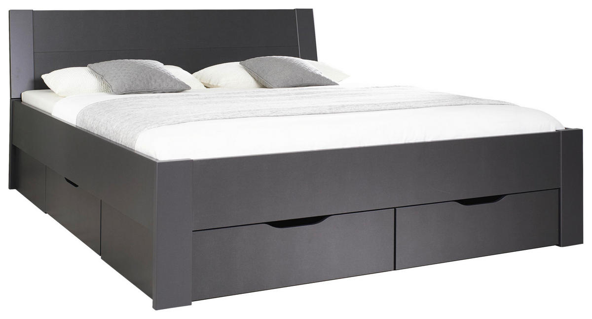 STAURAUMBETT 140/200 cm  in Grau   - Grau, Design, Holzwerkstoff (140/200cm) - Xora