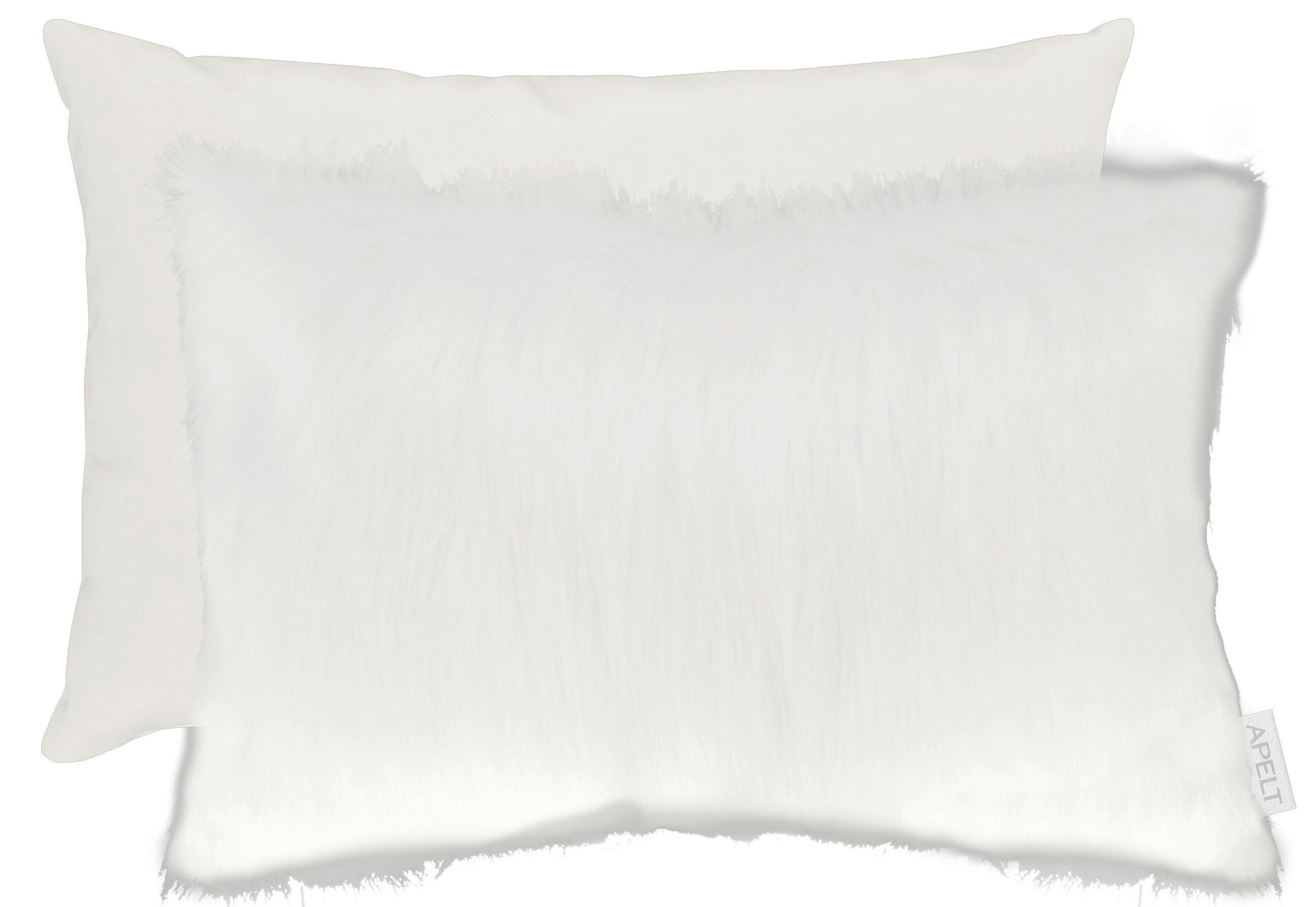 ZIERKISSEN 35/45 cm  - Weiß, Basics, Textil (35/45cm) - Apelt