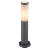 UTOMHUSLAMPA - opal/antracit, Basics, metall/plast (12.7/45cm) - Globo