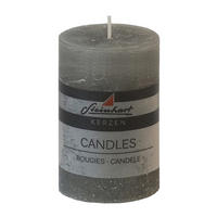 STUMPENKERZE  - Grau, Basics (6,8/10cm) - Steinhart