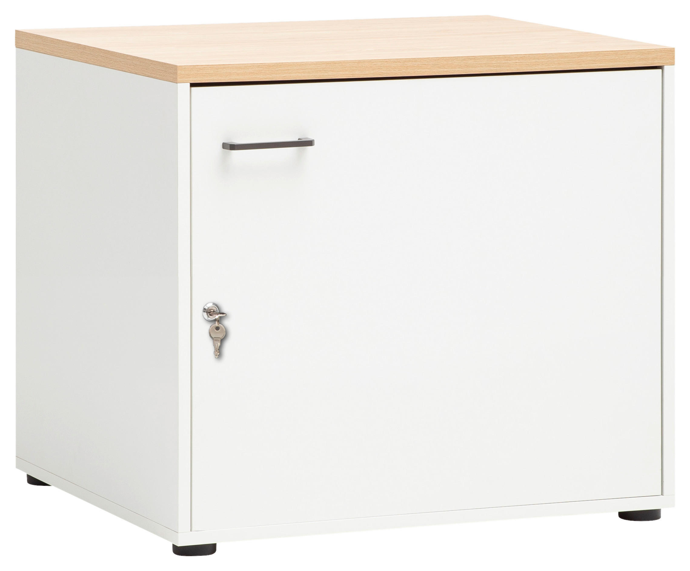 MEHRZWECKSCHRANK 67,1/60/60 cm in Eichefarben - Eichefarben/Anthrazit, MODERN, Holzwerkstoff/Kunststoff (67,1/60/60cm) - MID.YOU