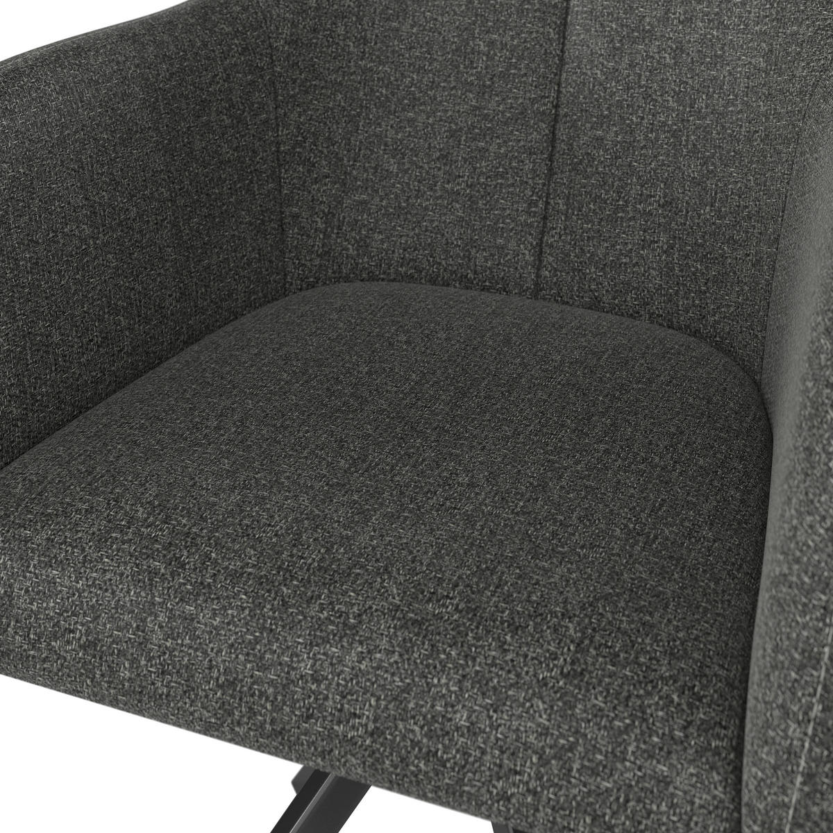 GARTENSTUHL Metall, Textil Anthrazit, Dunkelgrau  - Dunkelgrau/Anthrazit, Modern, Textil/Metall (62/87/62cm) - Ambia Garden