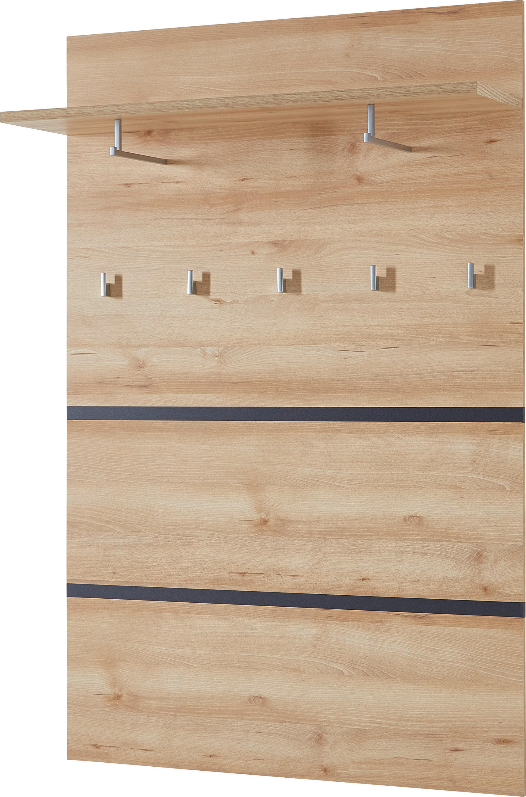 GARDEROBENPANEEL  in 96/147/30 cm  - Anthrazit/Buchefarben, Basics, Holzwerkstoff (96/147/30cm) - Carryhome