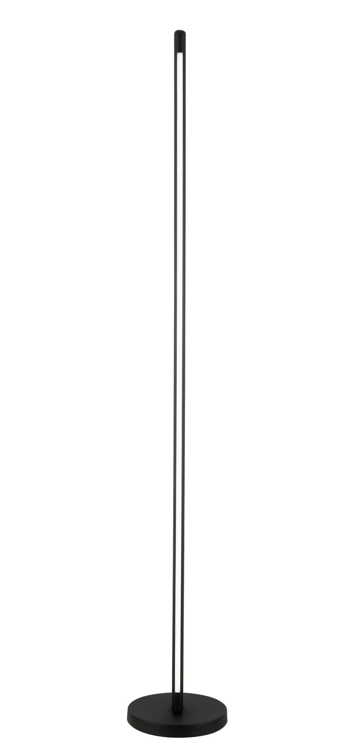 STOJACÍ LED SVÍTIDLO, 25/151 cm  - černá, Trend, kov/dřevo (25/151cm) - Novel