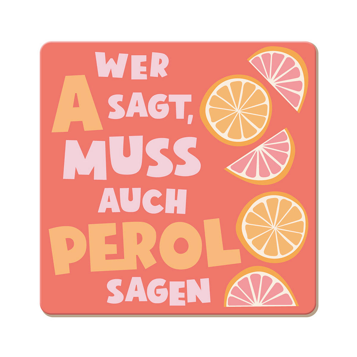 UNTERSETZER Holz Multicolor 9.5/9.5 cm  - Multicolor, Basics, Holz (9.5/9.5cm)