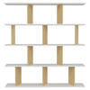REGAL  130/137/25 cm Weiss  - Weiss, Design, Holzwerkstoff (130/137/25cm) - Livetastic