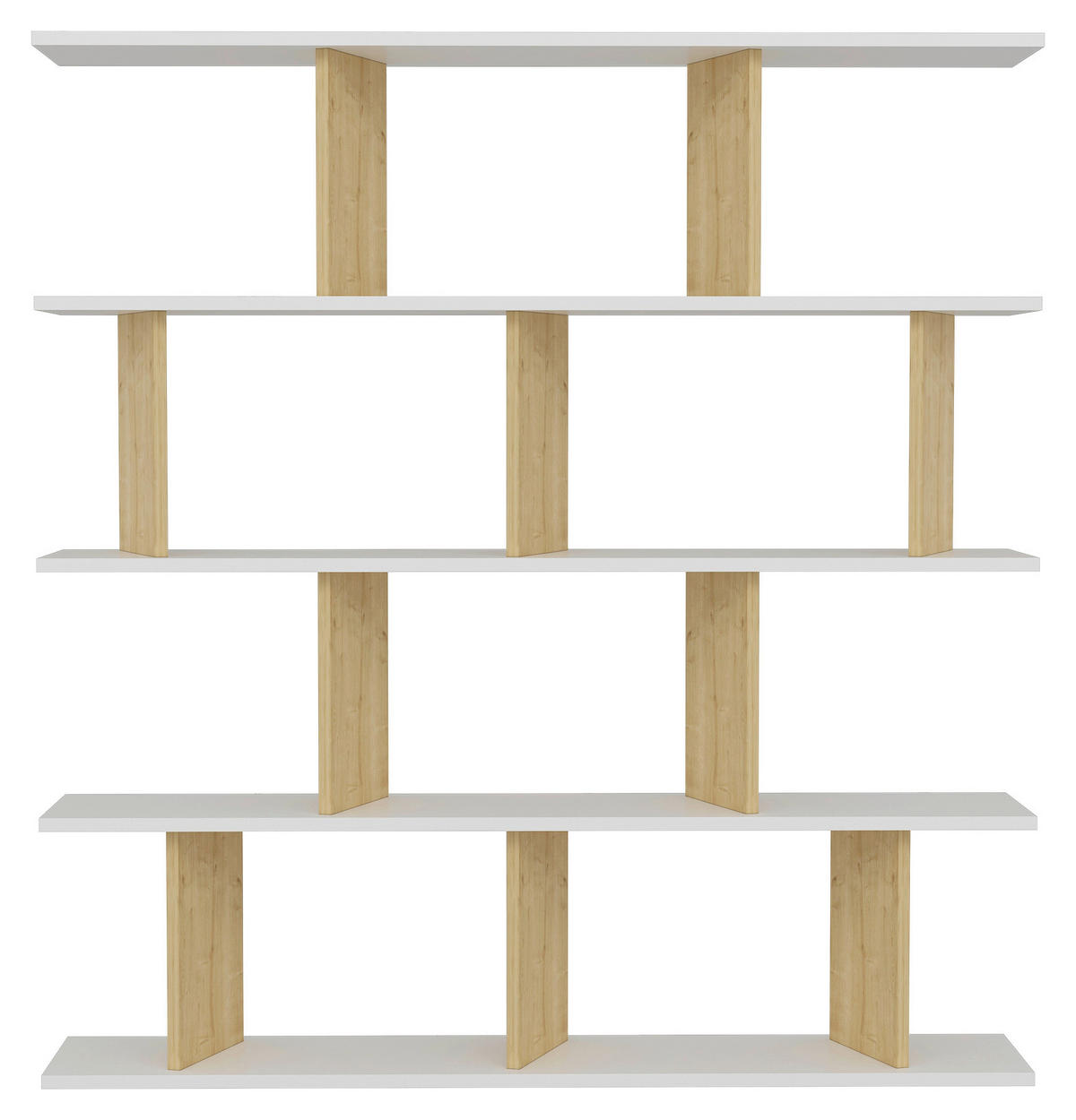 REGAL  130/137/25 cm Weiss  - Weiss, Design, Holzwerkstoff (130/137/25cm) - Livetastic