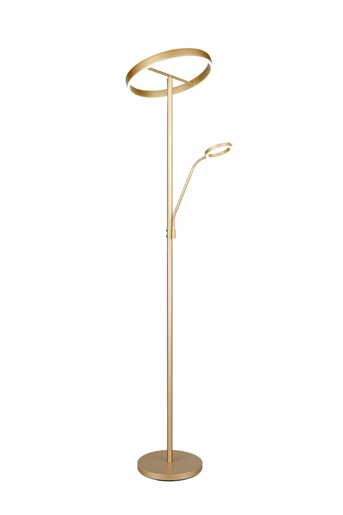 LED-STEHLEUCHTE - Goldfarben, Design, Metall (40/180cm) - Trio Leuchten