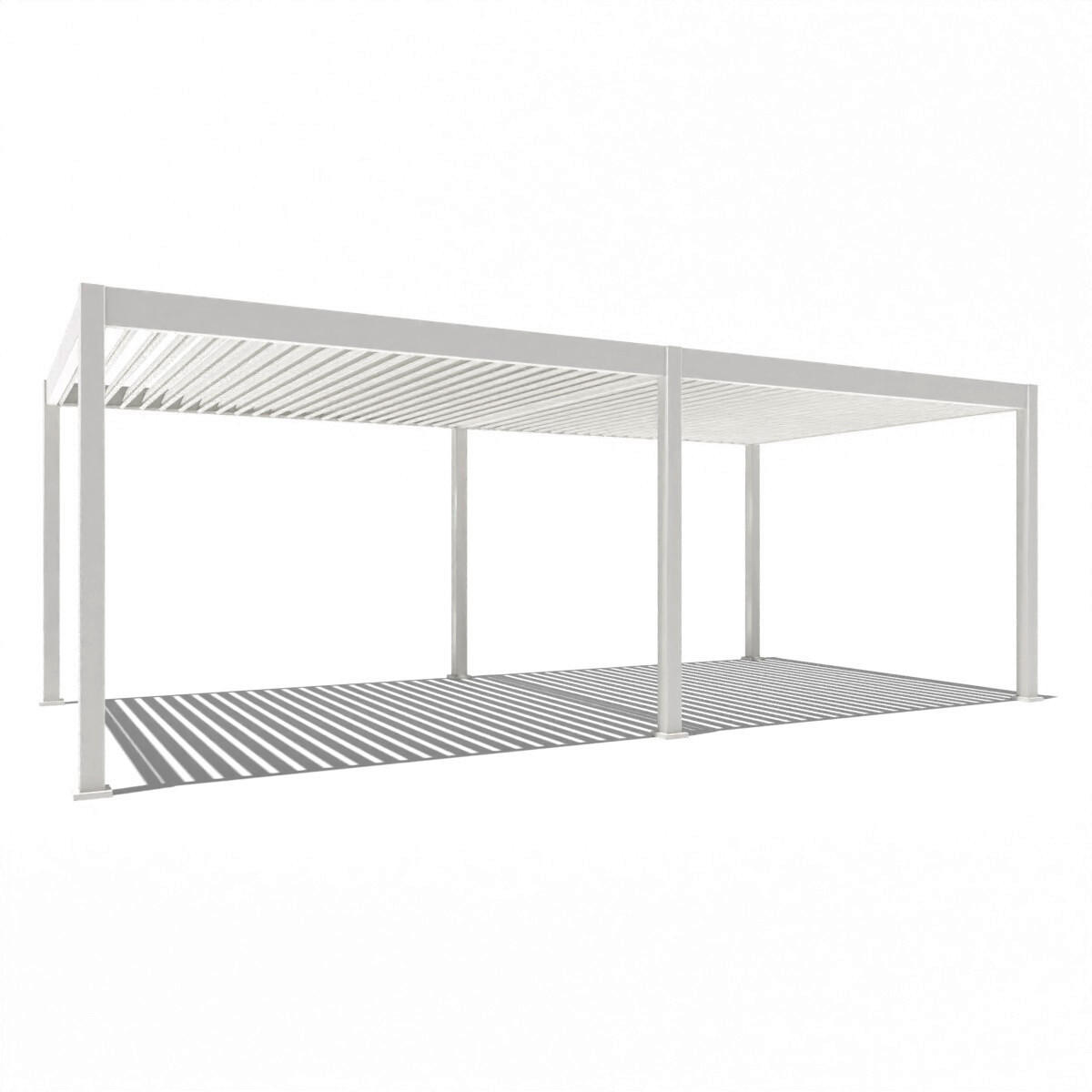 PERGOLA 720/255/360 cm   - Weiß, Basics, Metall (720/255/360cm) - Gardenson