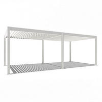 PERGOLA 720/255/360 cm Aluminium  - Weiß, Basics, Metall (720/255/360cm) - Gardenson