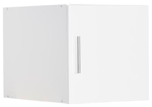 NADSTAVEC NA SKRIŇU, 40/40/54 cm - biela/chrómová, Design, kompozitné drevo/plast (40/40/54cm) - Xora