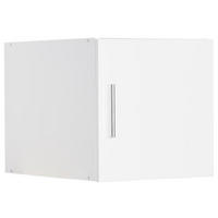 AUFSATZSCHRANK 40/40/54 cm   - Chromfarben/Weiß, Design, Holzwerkstoff/Kunststoff (40/40/54cm) - Xora