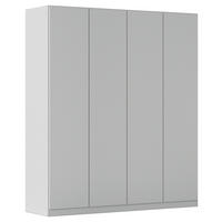 FALTTÜRENSCHRANK in Grau  - Grau, Holzwerkstoff (181/210/54cm) - Boxxx