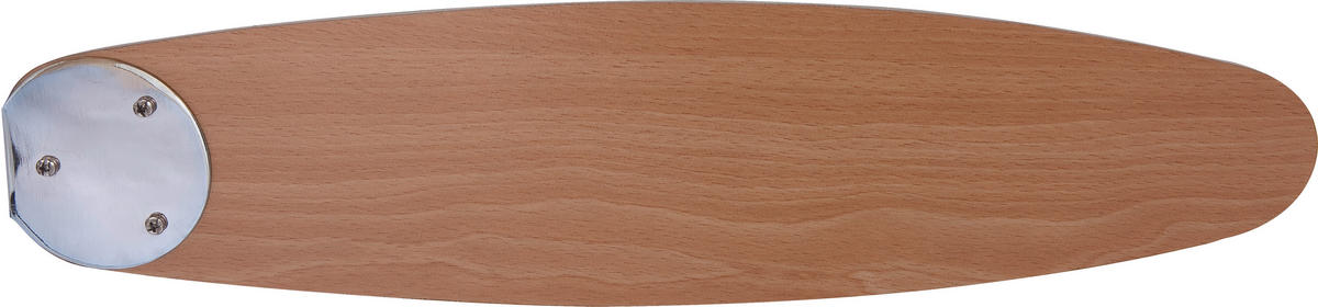 DECKENVENTILATOR Rolan 132/40,6 cm   - Buchefarben/Graphitfarben, KONVENTIONELL, Glas/Holz (132/40,6cm) - Globo