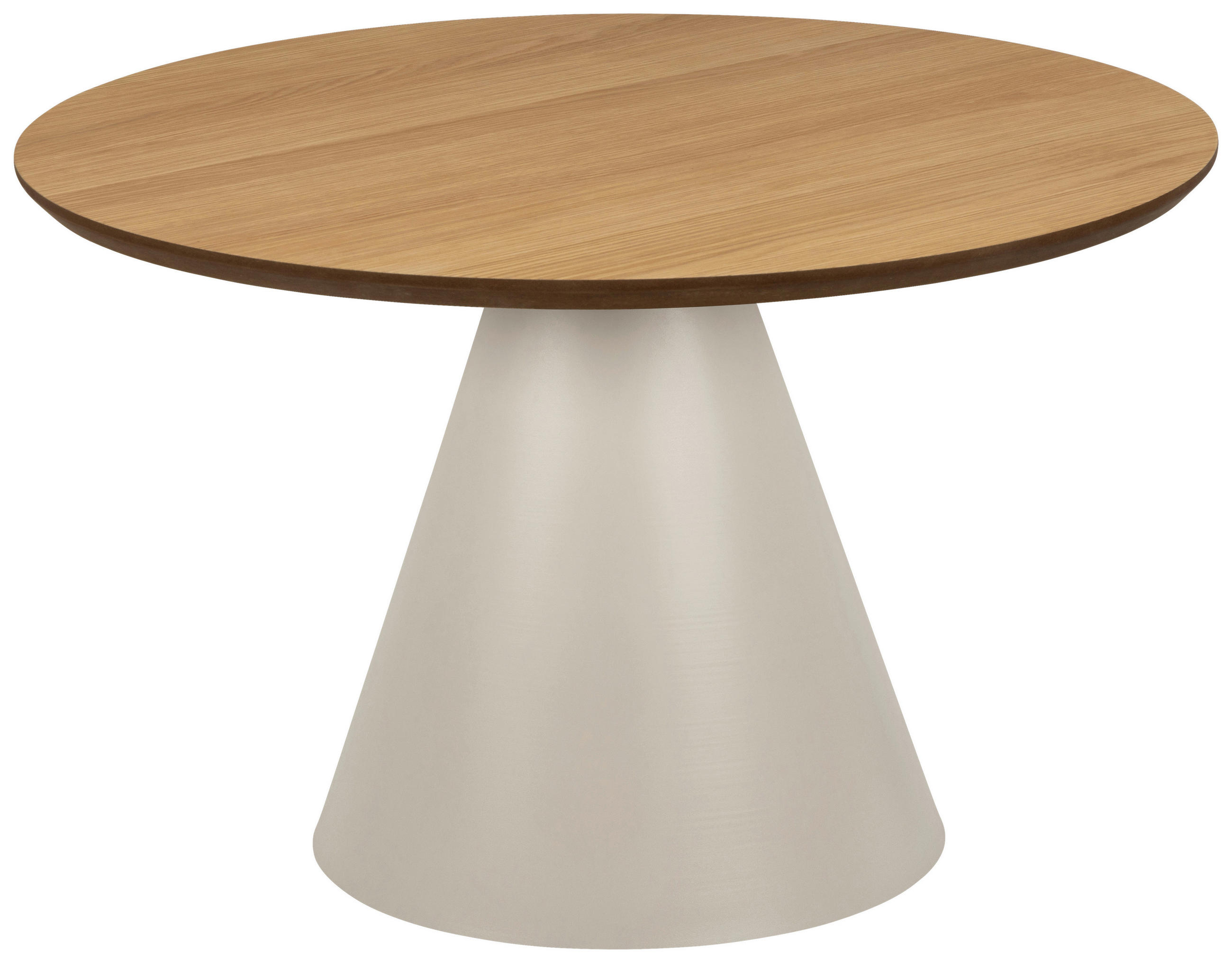 COUCHTISCH 65/65/43 cm rund Eichefarben, Kaschmir  - Kaschmir/Eichefarben, Design, Holzwerkstoff/Metall (65/65/43cm)