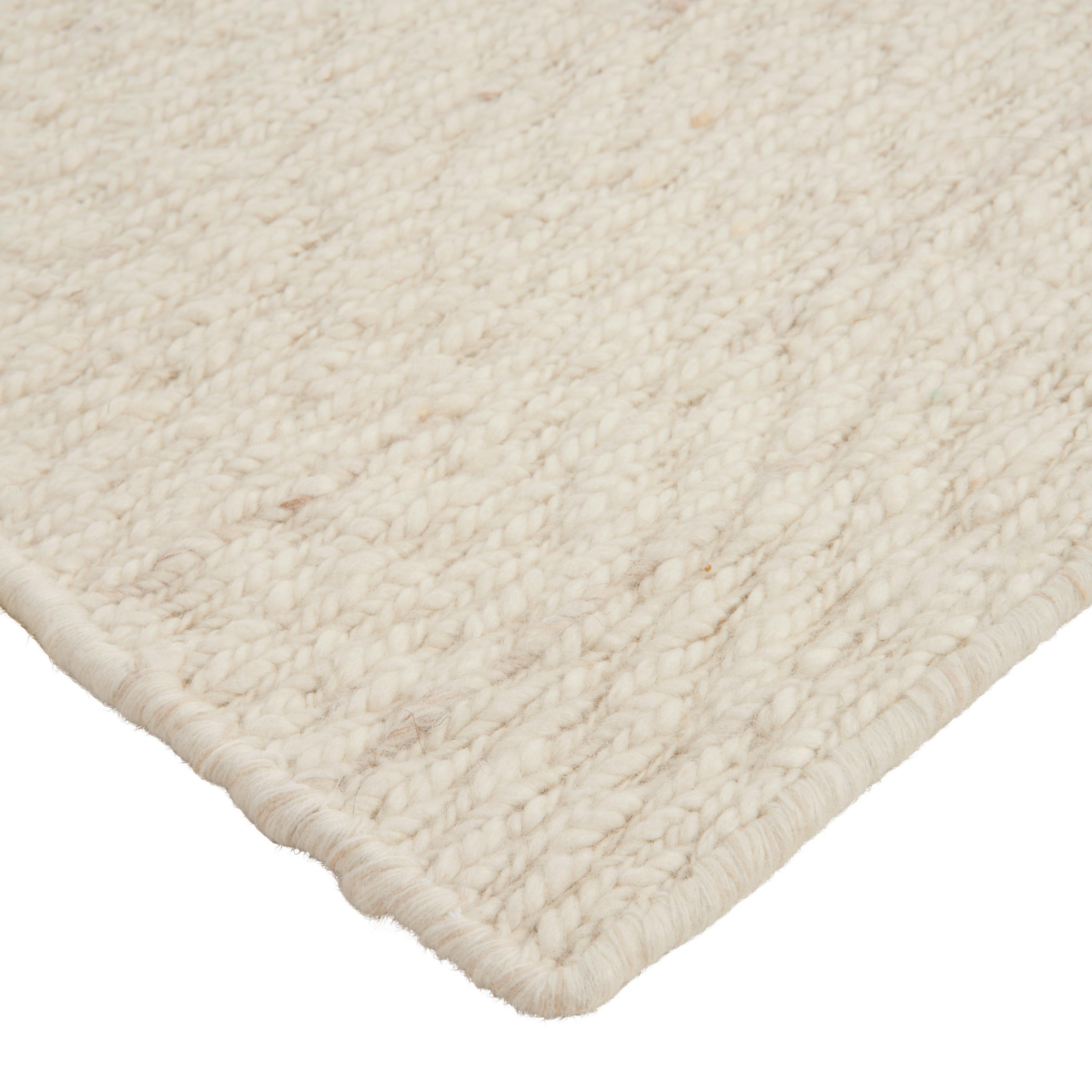 HANDWEBTEPPICH 160/230 cm Elegance Weiß  - Weiß, Natur, Textil (160/230cm) - Linea Natura