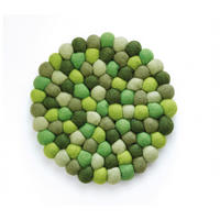 TOPFUNTERSETZER Textil Grün 21 cm  - Grün, Basics, Textil (21cm) - Cilio