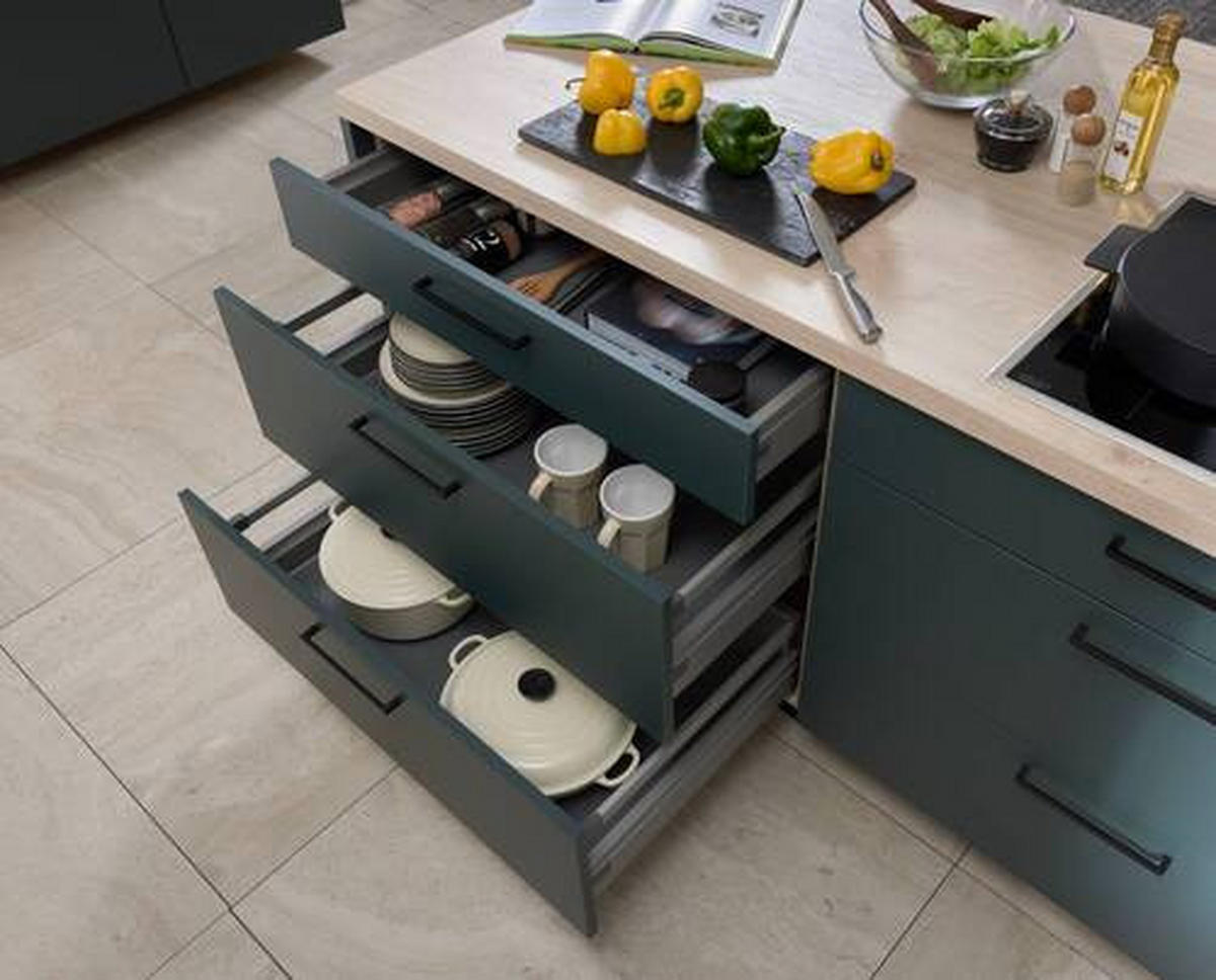 EINBAUKÜCHE   - Grün, Design, Holzwerkstoff - Dieter Knoll