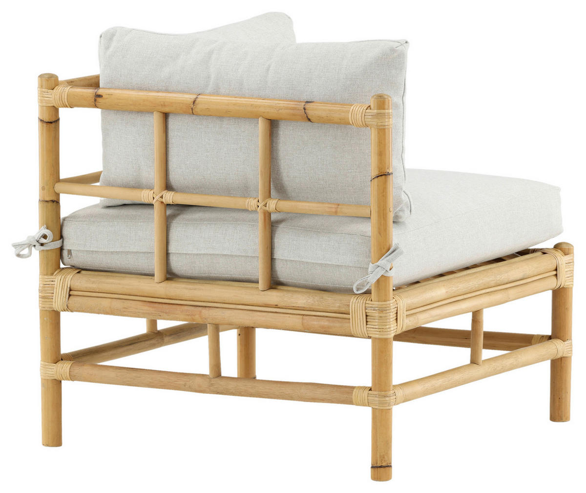 LOUNGEECKTEIL - Hellbraun, KONVENTIONELL, Holz/Textil (75/70/74cm) - Gardenson