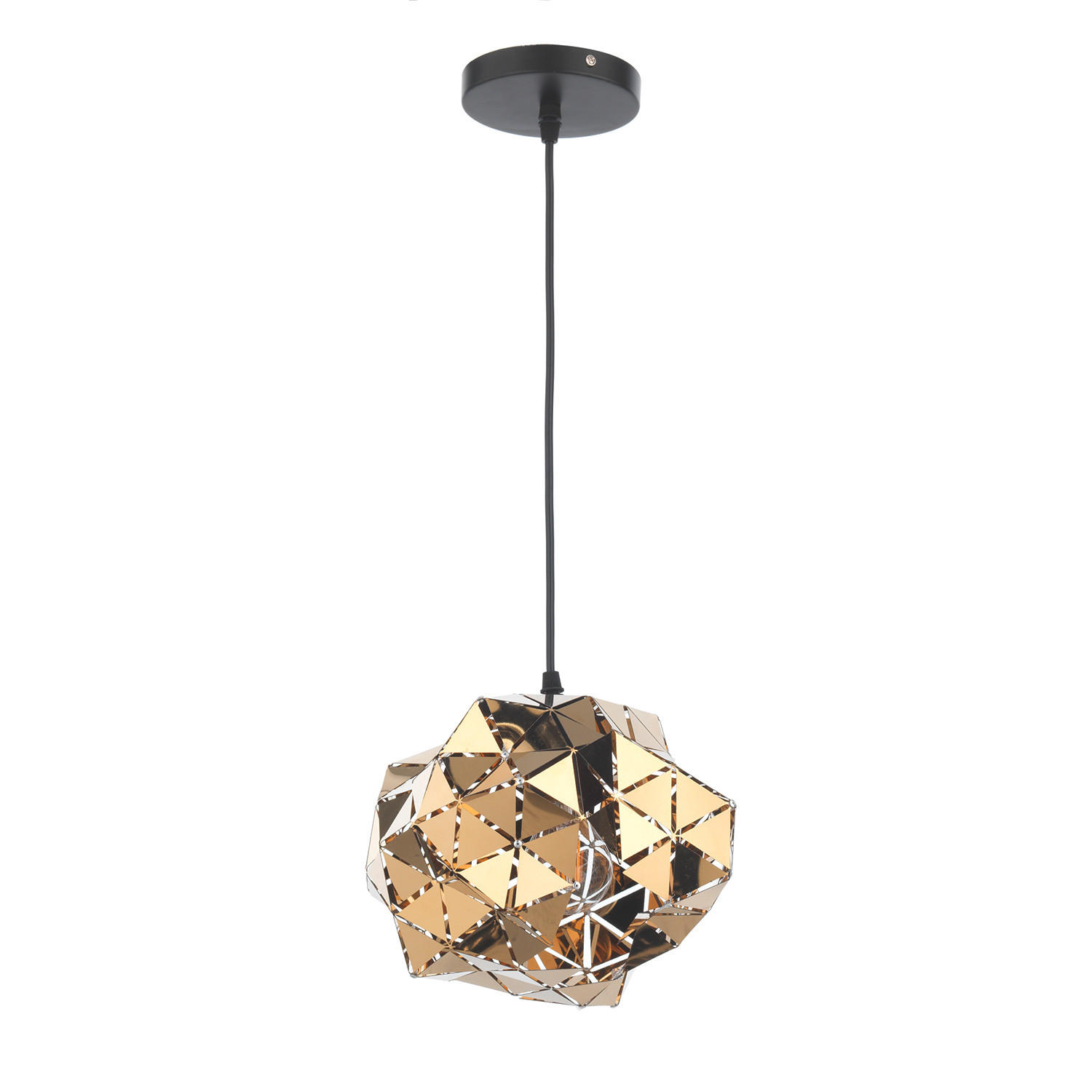 ZÁVĚSNÉ SVÍTIDLO, 26/26/105 cm  - barvy zlata, Design, kov (26/26/105cm)